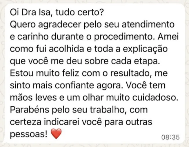 Depoimento de paciente 1