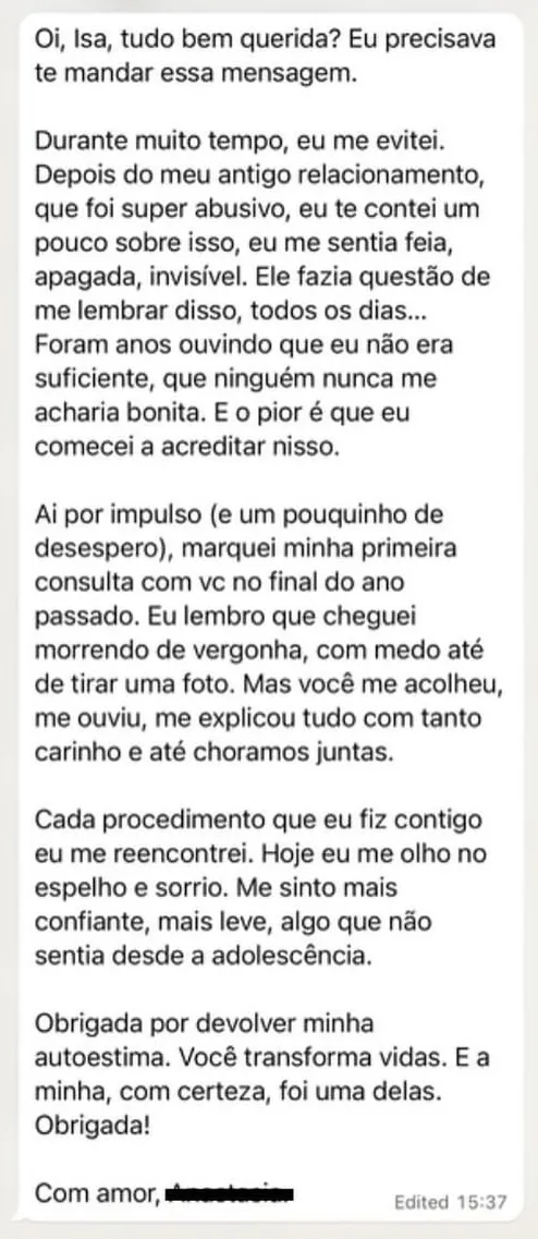 Depoimento de paciente 4