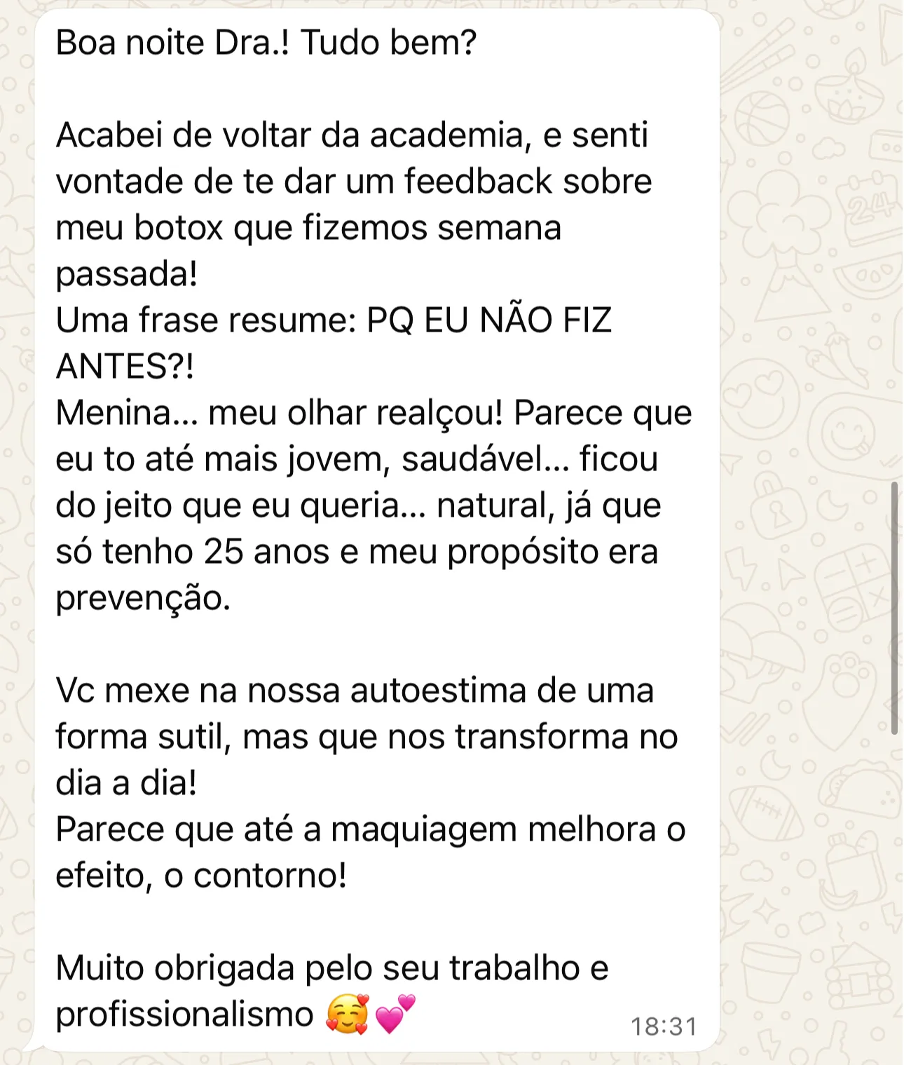 Depoimento de paciente 5